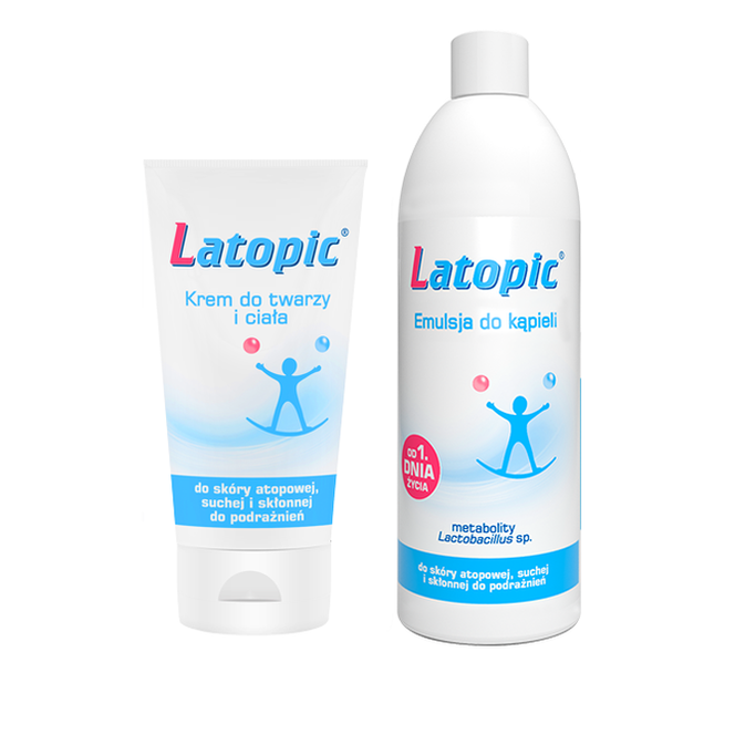 Latopic - emulsja do kąpieli i krem do twarzy i ciała
