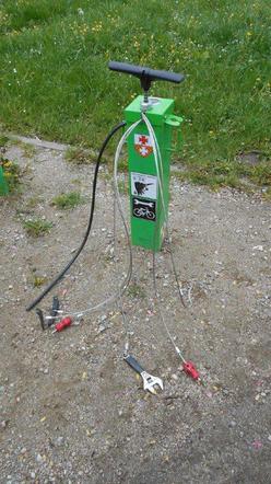 Stacja naprawy rowerów na szlaku Green Velo w Elbląg