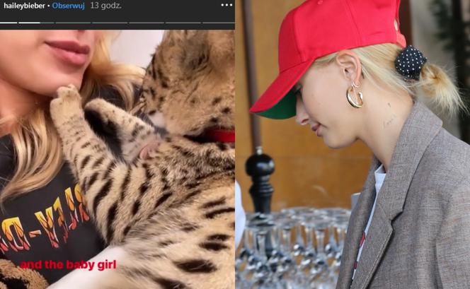 Hailey Bieber z kotem