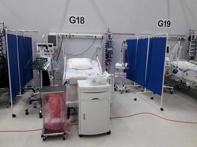 Szpital tymczasowy w CWK - aparatura