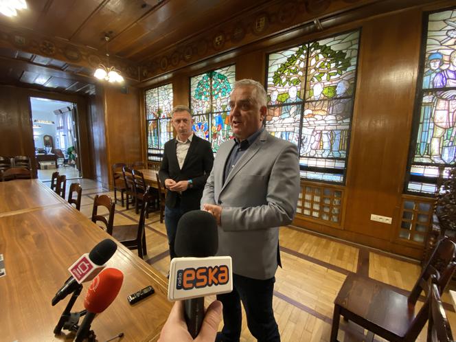 Konferencja w sprawie punktu zbiórki odpadów