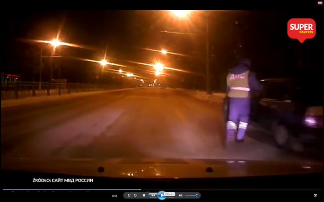 Rosyjski policjant w akcji