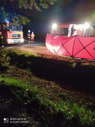 Pod Płockiem zginął rowerzysta! Uderzył w niego samochód!