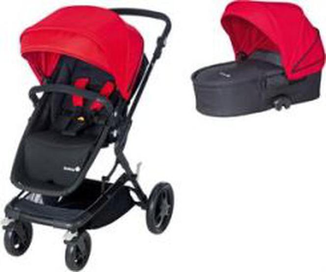 Safety 1St Kokoon Plain Red Głęboko Spacerowy