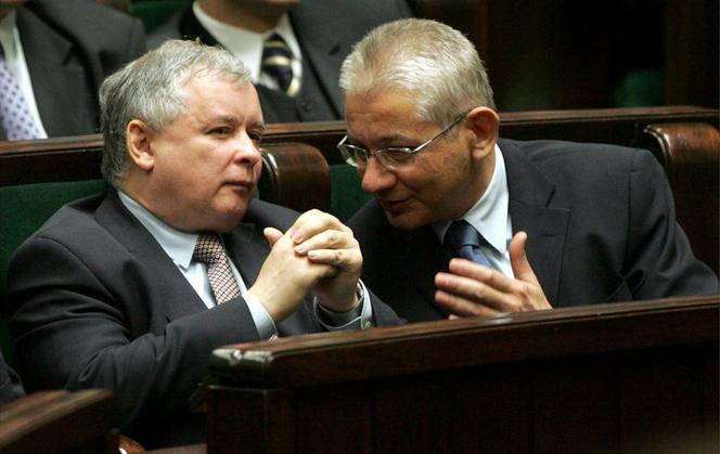 Jarosław Kaczyński i Ludwik Dorn