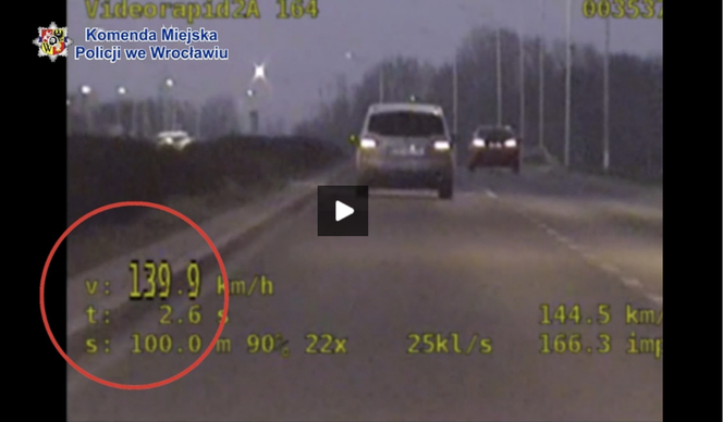 Pędził 139 km/h w obszarze zabudowanym