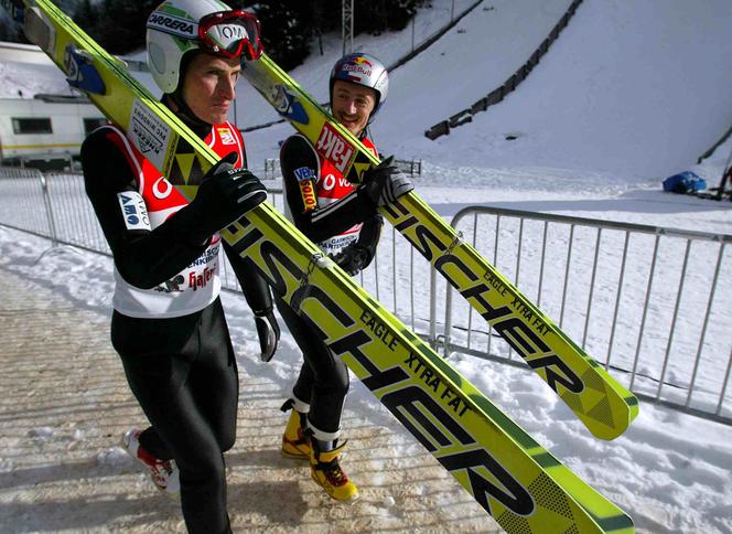 Jakub Janda i Adam Małysz