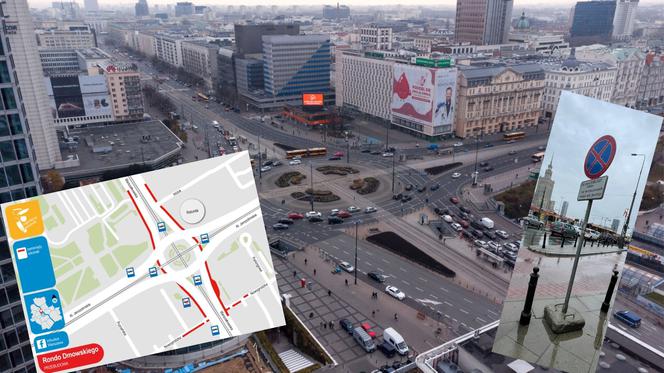 Rozkopią ulice wokół ronda Dmowskiego. Armagedon w centrum