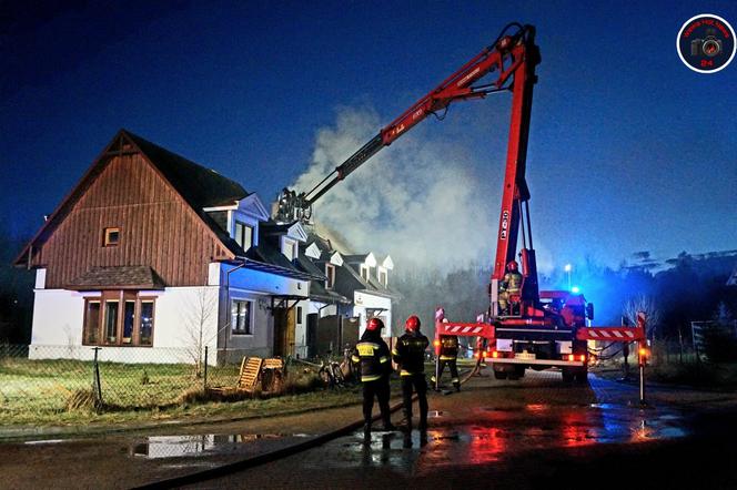 Pożar domu w Kędzierówce