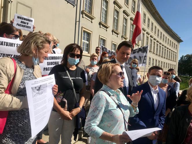 protest szpital