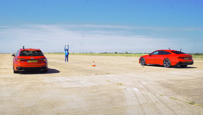 Rodzinne starcie na prostej! Audi RS 4 Avant vs. Audi RS 7 Sportback