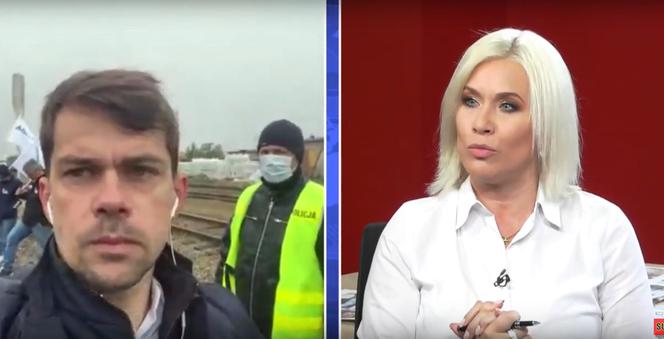 Michał Kołodziejczak z Agrounii był w naszym programie NA ŻYWO. Nagle pojawiła się policja!