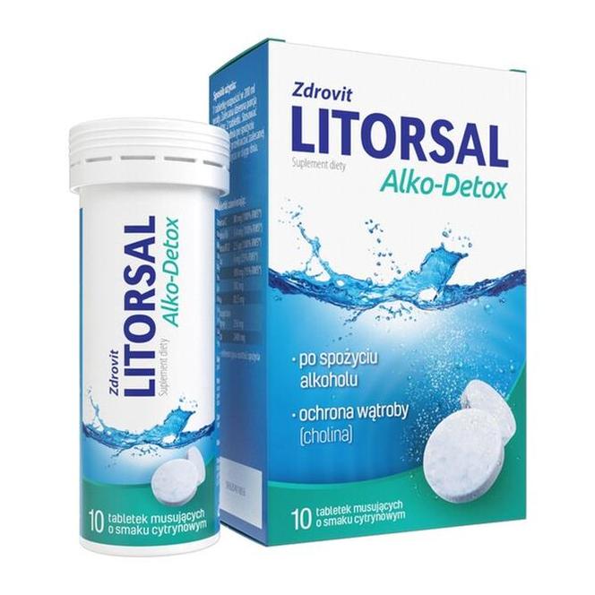 Zdrovit Litorsal Alko-Detox, tabletki musujące