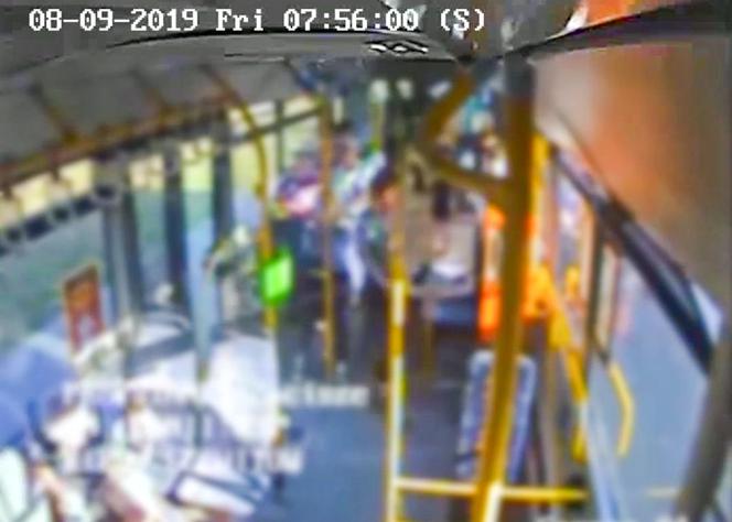 Gwałtowne hamowanie autobusu w Zielonej Górze