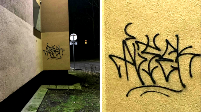 Dzielnicowi zatrzymali pseudografficiarza