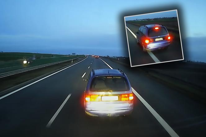 Postraszył TIR-owca hamulcem, później dostał strzała w tył