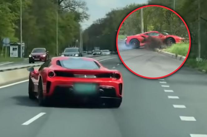 Rozbił limitowane Ferrari 488 Pista