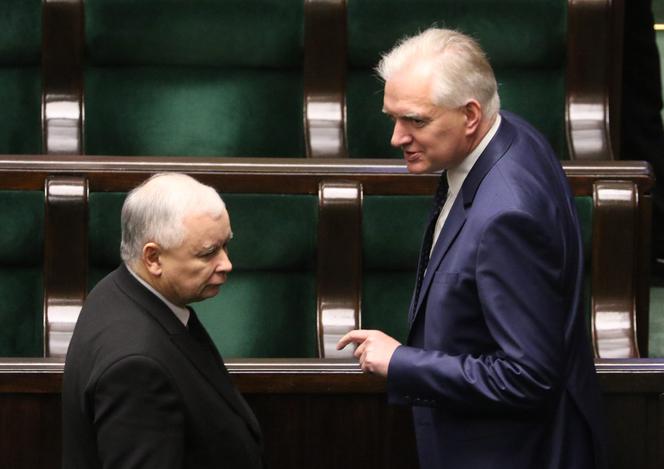 Jarosław Kaczyński i Jarosław Gowin