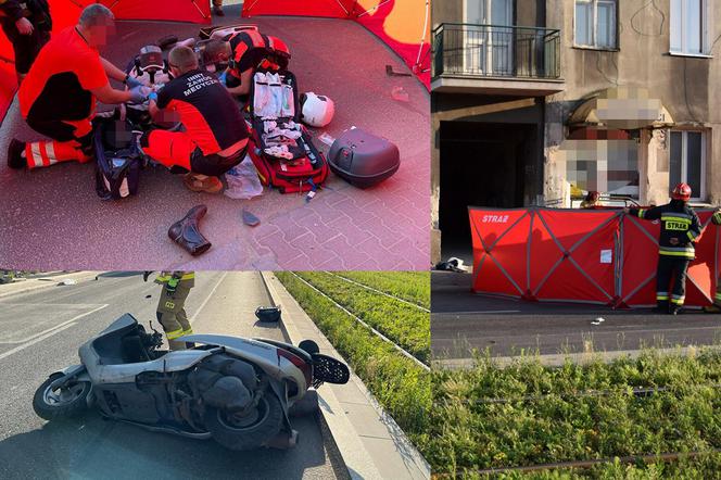 Koszmarny wypadek na Grochowskiej. BMW zabiło skuterzystę