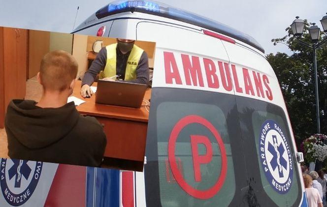 Pomorskie: Skakali po dachu karetki. Medycy w tym czasie byli u pacjenta