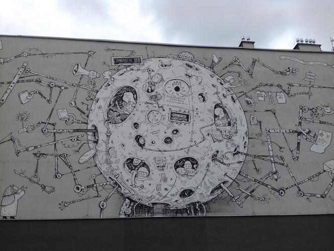 Mural o wolontariacie w Kielcach