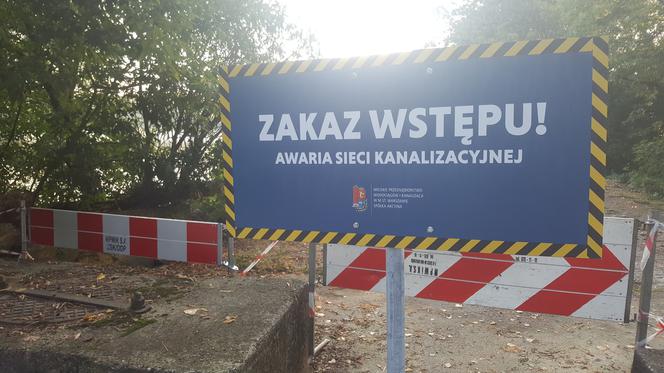 Fala ścieków wpadała do Wisły