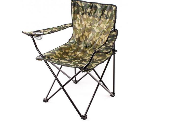 Krzesło wędkarskie Happy Green w kolorze khaki