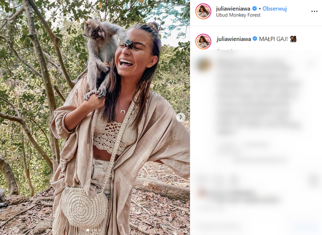 Julia Wieniawa na egzotycznych wakacjach