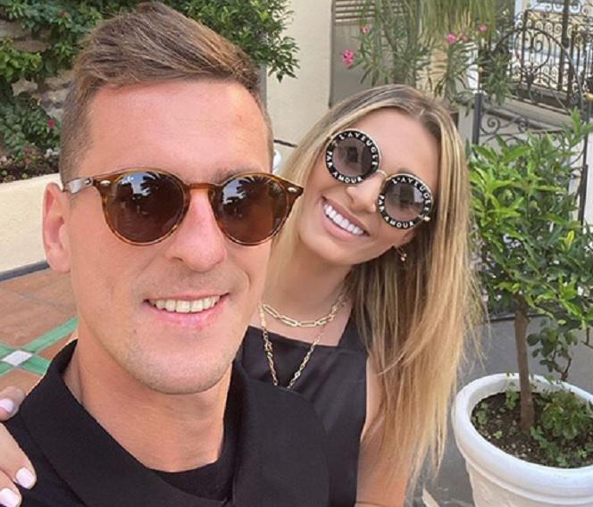 Arkadiusz Milik i Jessica Ziółek