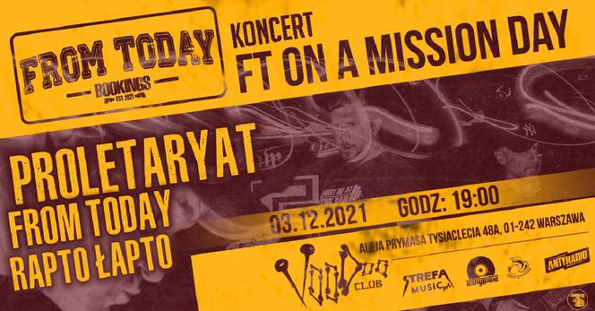 Proletaryat x From Today x Rapto Łapto - szczegóły koncerty w Warszawie