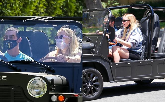 Sophie Turner i Joe Jonas w elektrycznej terenówce