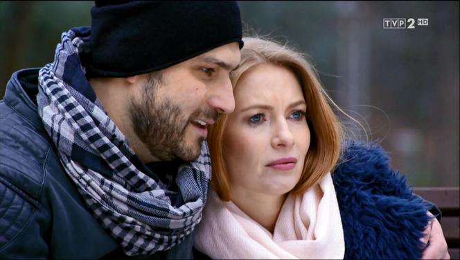 Barwy szczęścia, odc. 2092. Dominika (Karolina Chapko), Damian (Michał Lesień)