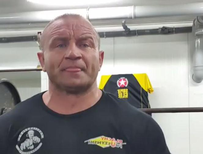 Mariusz Pudzianowski na treningu