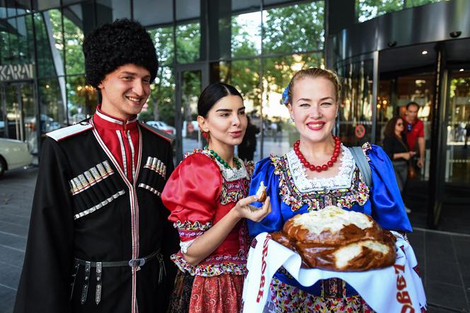 Przywitanie reprezentacji Polski w hotelu w Soczi