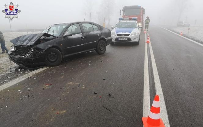 KARAMBOLE na krajowej „82”. Siedem samochodów w Kołaczach
