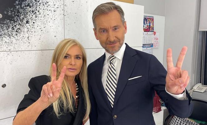 Monika Olejnik i Piotr Kraśko