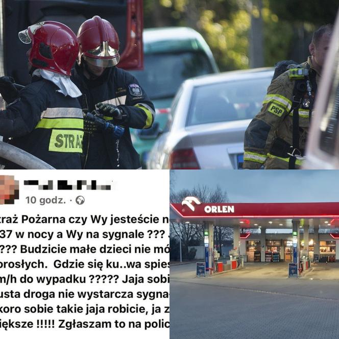 Straż Pożarna czy wy jesteście normalni, budzicie małe dzieci - kuriozalny wpis po wycieku gazu na stacji paliw w Sławkowie