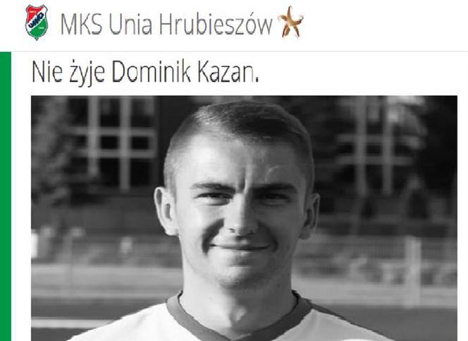 Dominik Kazan, piłka nożna, Unia Hrubieszów