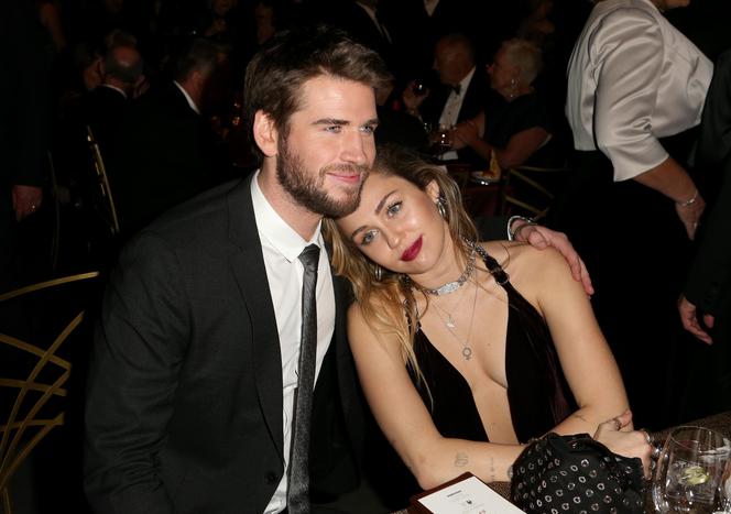 Miley Cyrus i Liam Hemsworth pierwszy raz jako małżeństwo na oficjalnej gali