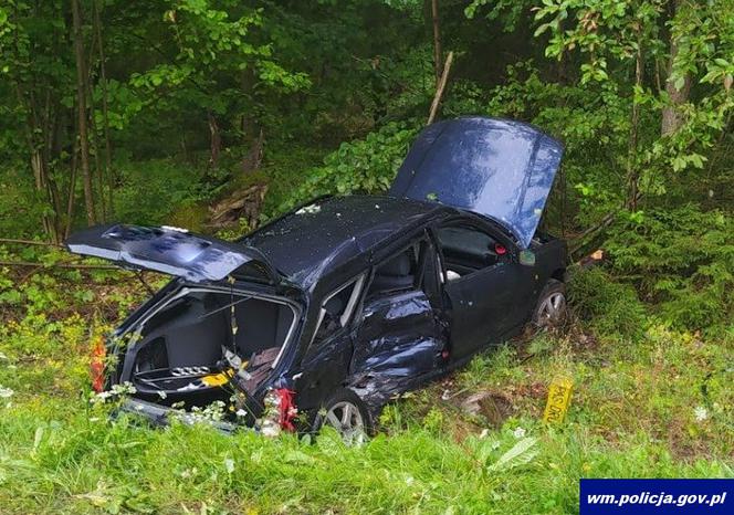 Wierzbiny. Wypadek na DK 16