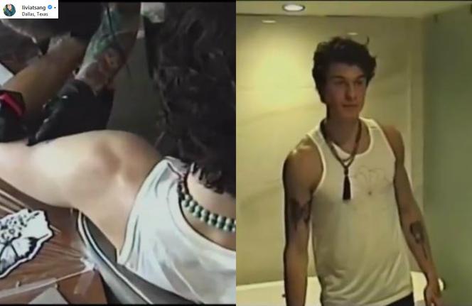 Shawn Mendes w salonie tatuażu