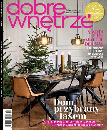 Świąteczny stół - okładka Dobre Wnętrze 12/2017