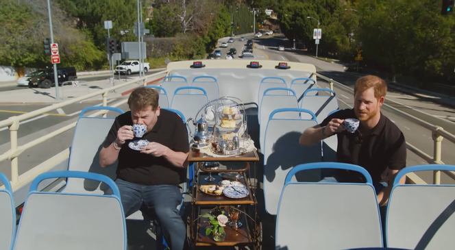 Książę Harry i James Corden