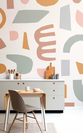 Tapeta z kolekcji The Naive Shapes, muralswallpaper.com