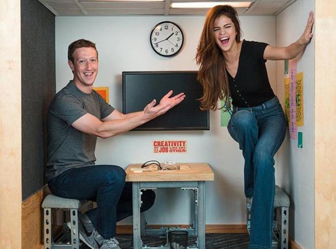 Selena Gomez i Mark Zuckerberg