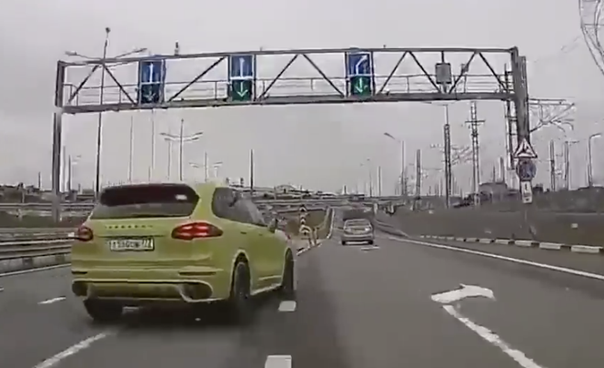 Wypadek na rosyjskiej autostradzie