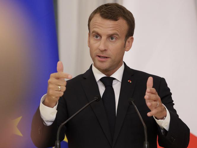 Prezydent Francji Emmanuel Macron