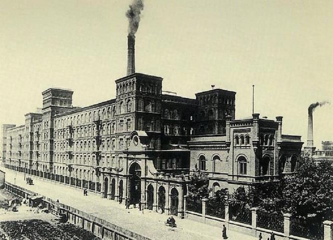 Fabryka Izraela Poznańskiego w Łodzi, ok. 1895