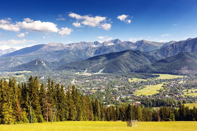 Widok z Gubałówki na Zakopane