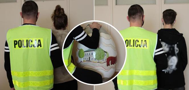 WIELUŃ. Miały być jaja, a wyszło jak zwykle. Młoda para najpierw ukradła WIELKĄ PISANKĘ, a później... przytaszczyła ją na komisariat